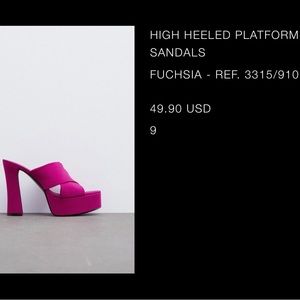 Zara platform sandals